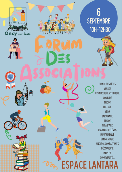 Forum des Associations Oncy sur Ecole