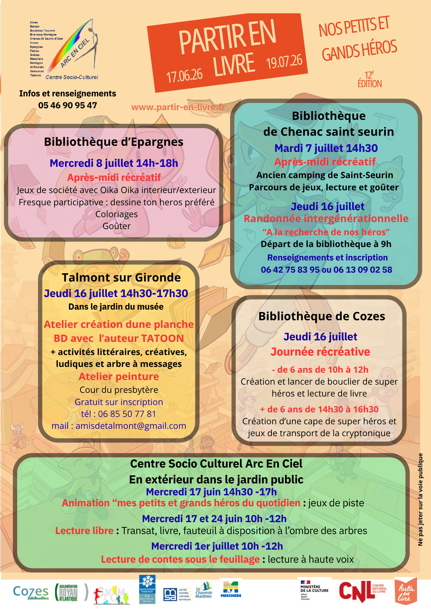 Partir en livres 2026 "Nos petits et grands héros"