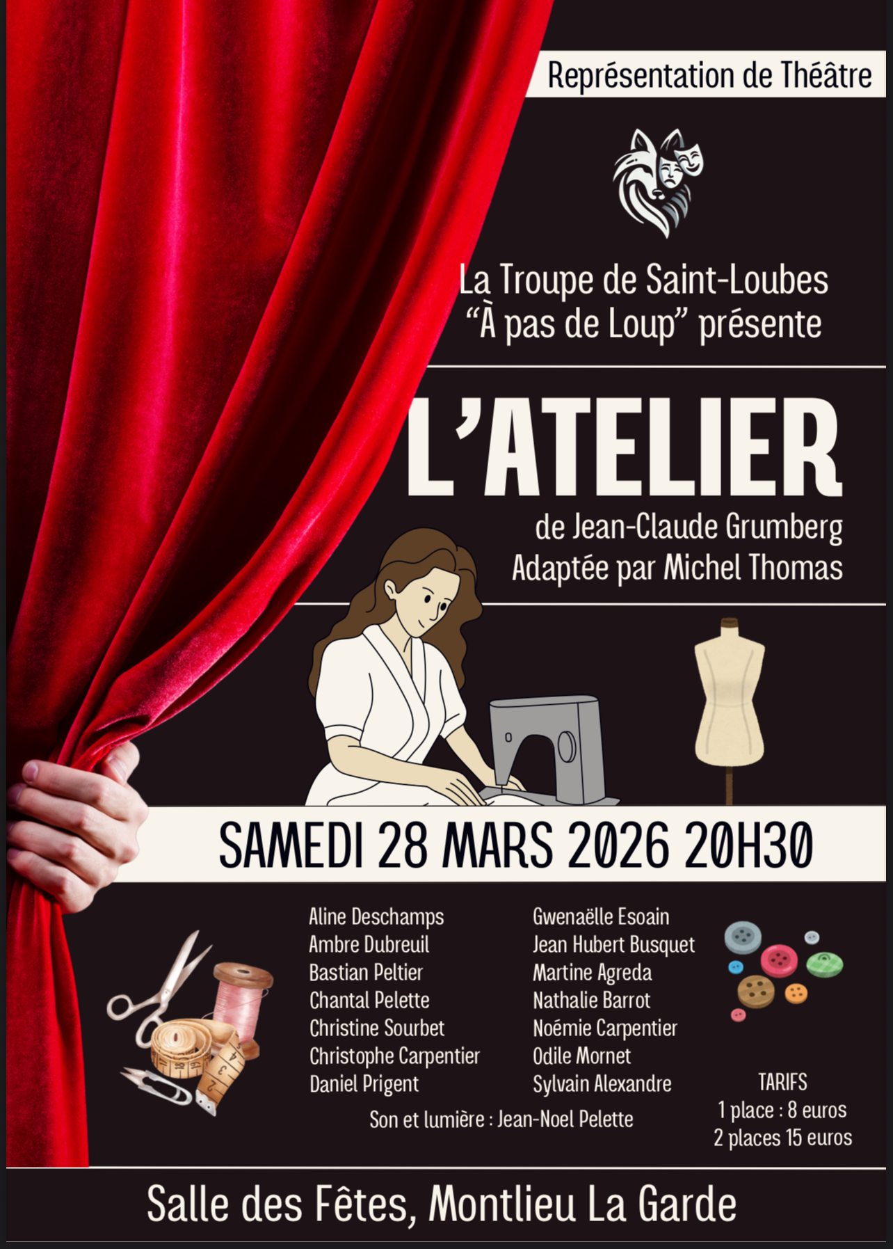 Soirée théâtre "L'Atelier"