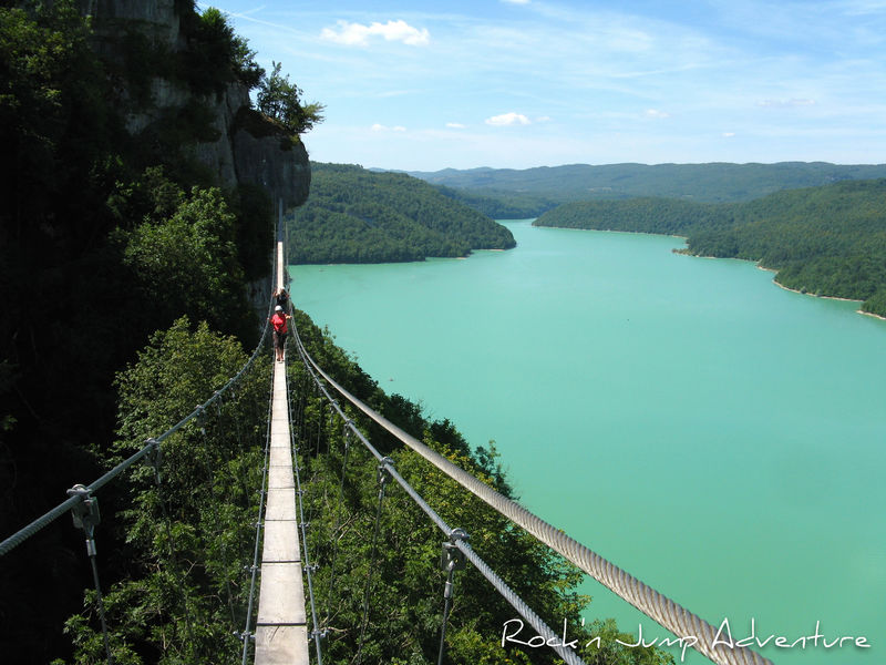 via ferrata lac de vouglans jura