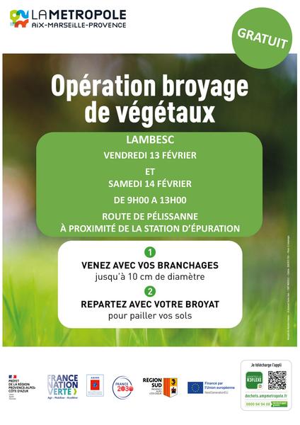 Opération broyage de végétaux
