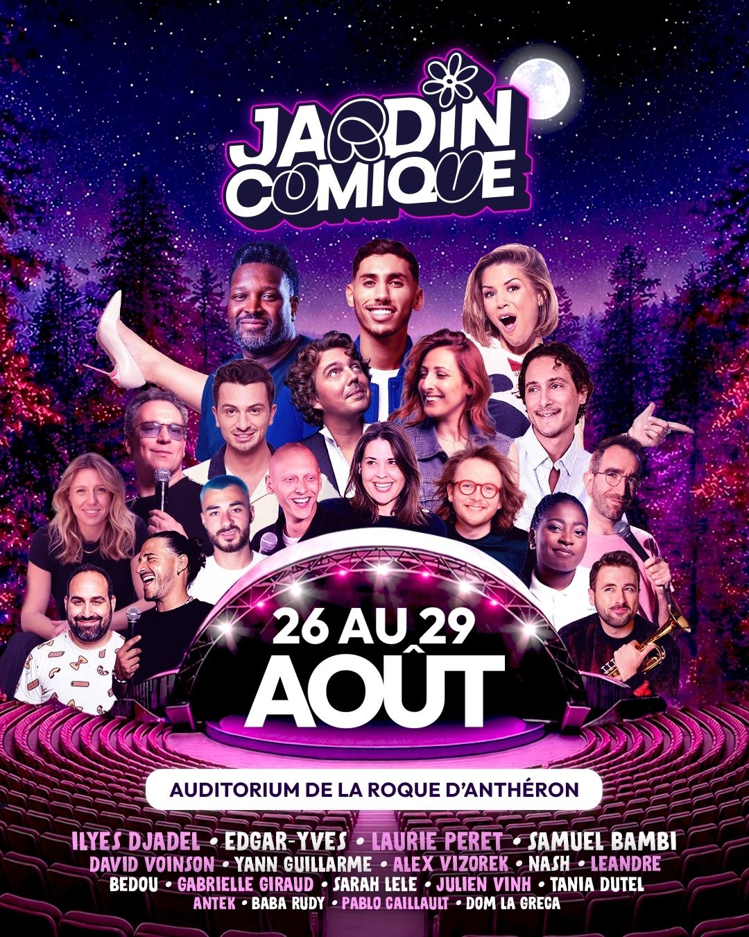 Festival Jardin Comique 2026 : 26 au 29 août