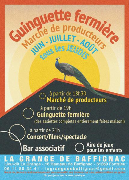 Guinguette fermière à la Grange de Baffignac
