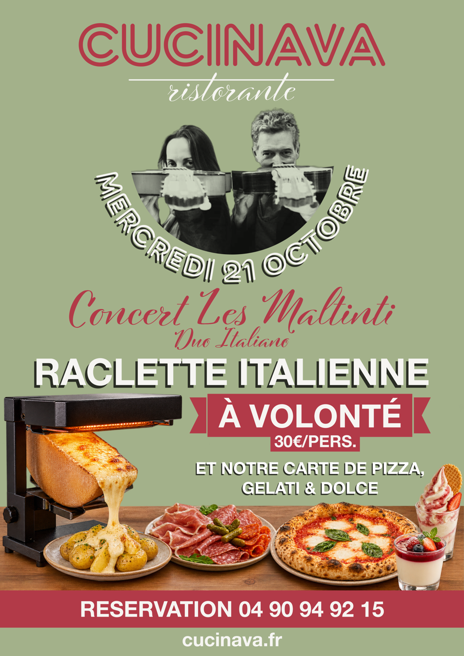 Concert Les Maltinti chez Cucinava & raclette italienne