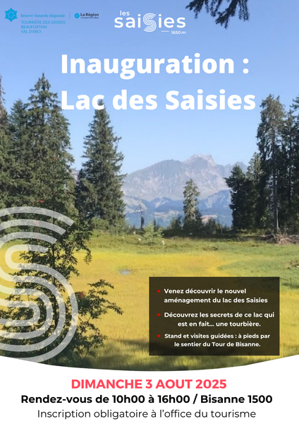 Inauguration du lac des Saisies - fête de la Myrtille_Les Saisies