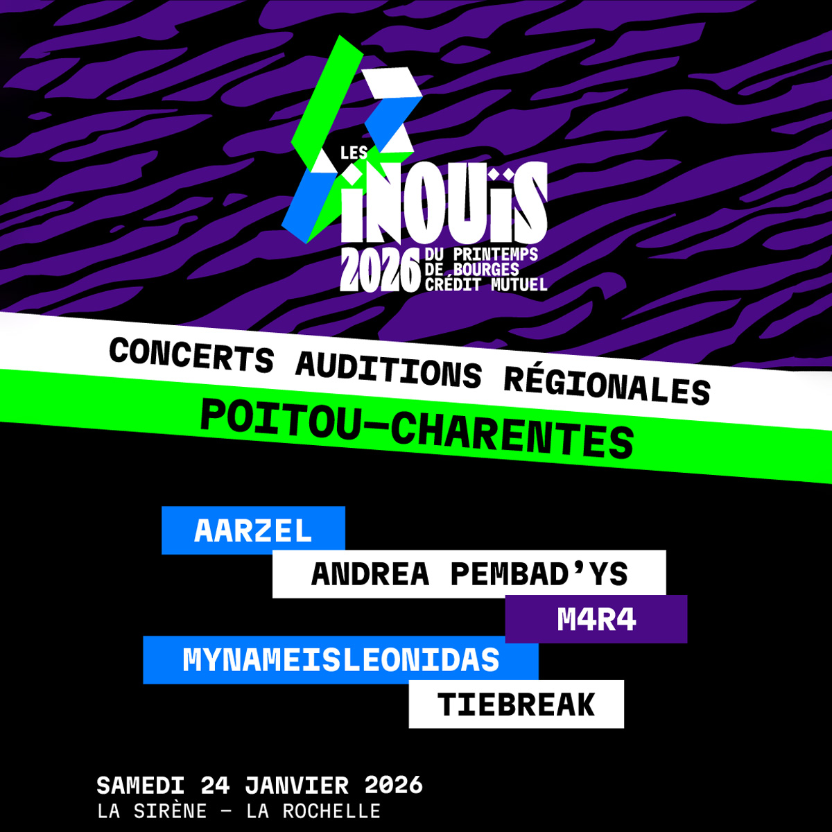 Concert - Auditions Régionales Les Inouïs du Printemps de Bourges