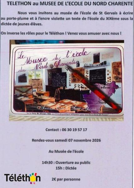 Téléthon au musée de l'école