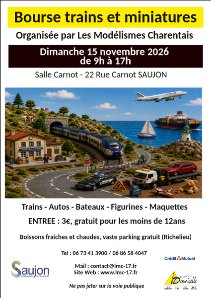 Bourse trains et miniatures des Modélistes Charentais