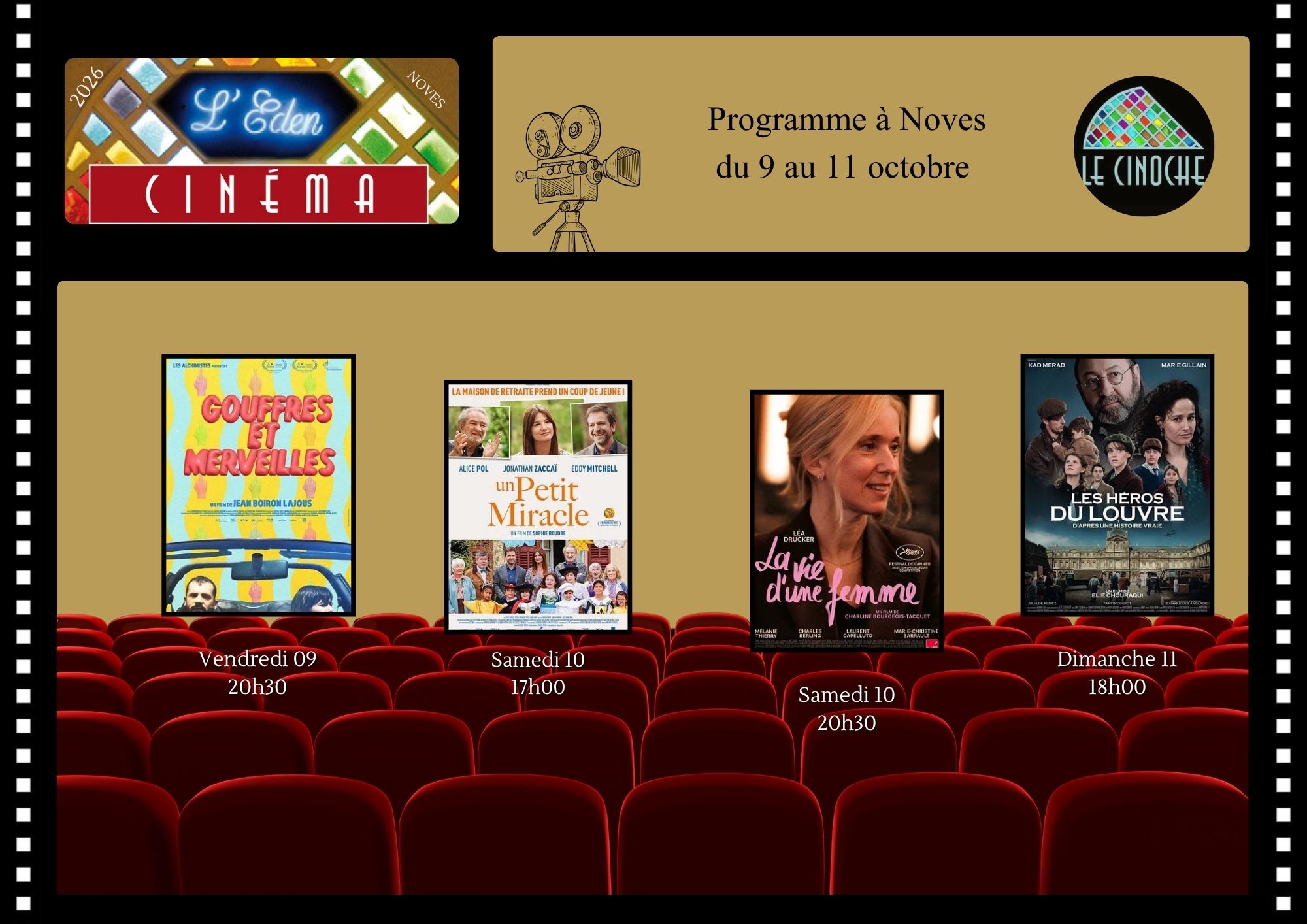 Programme Cinéma de L'Eden