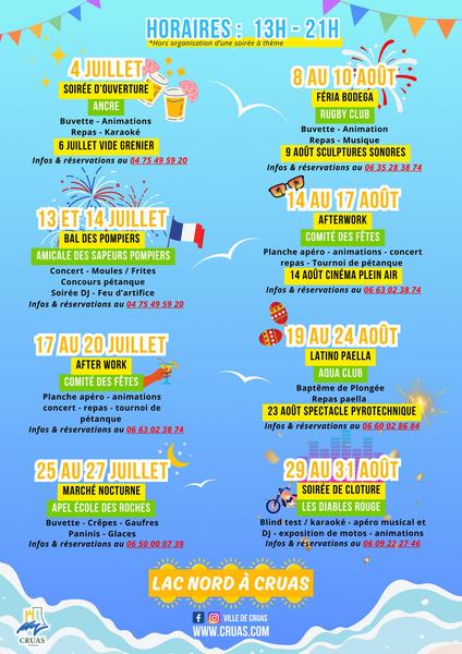 Animations Guinguette Eté 2025_Cruas