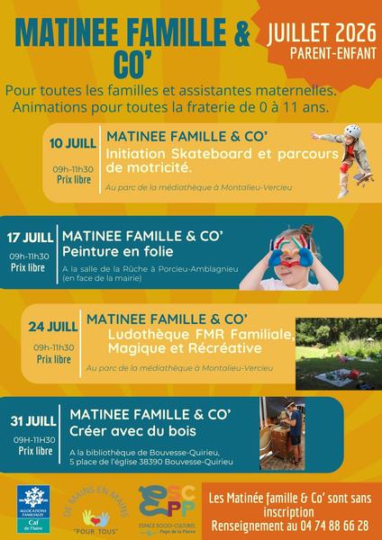 Matinée famille & co à Bouvesse-Quirieu