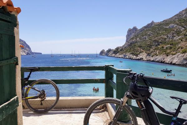 Sortie guidée en vtt électrique dans les Calanques