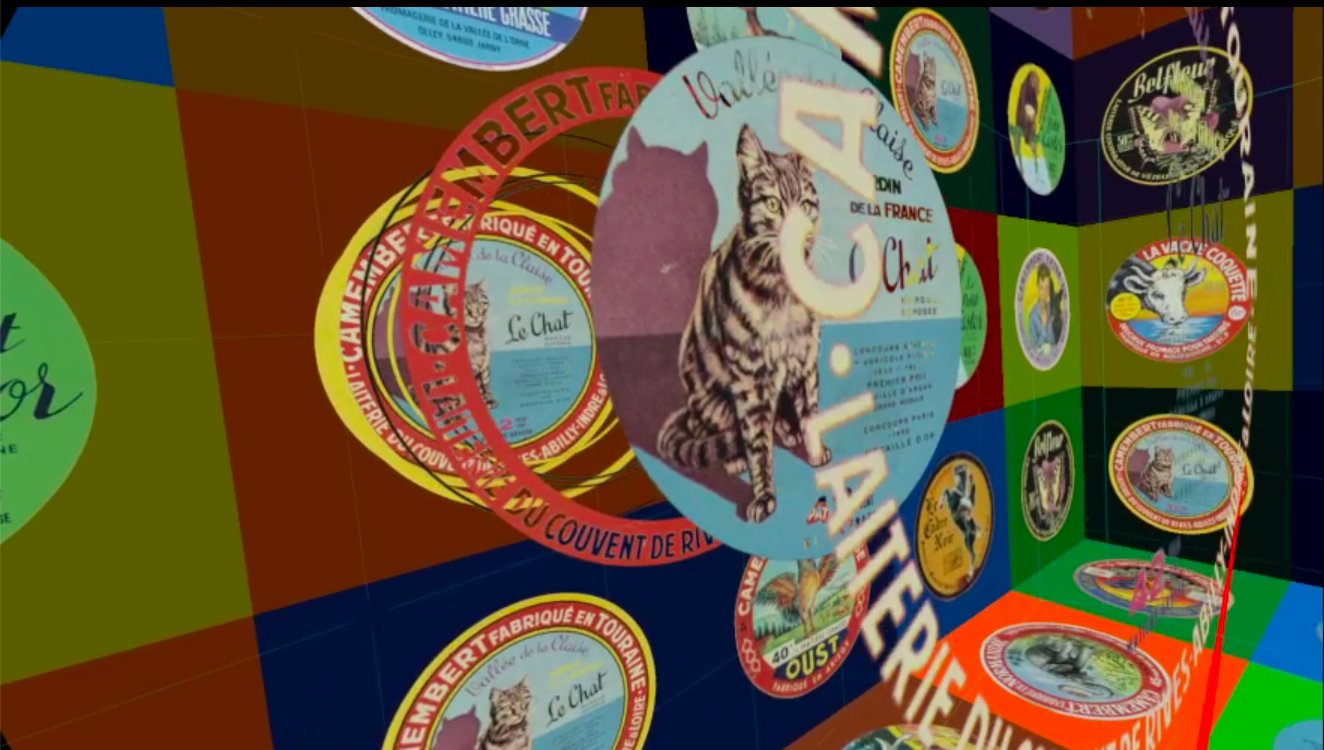 Expérience sensorielle de réalité virtuelle et atelier plastique autour des étiquettes de camembert