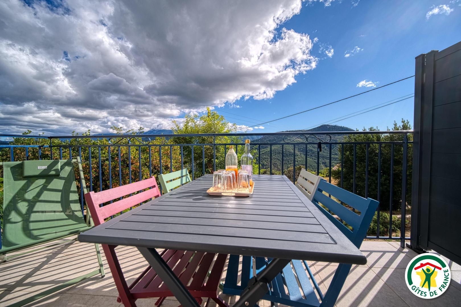 La terrasse avec vue