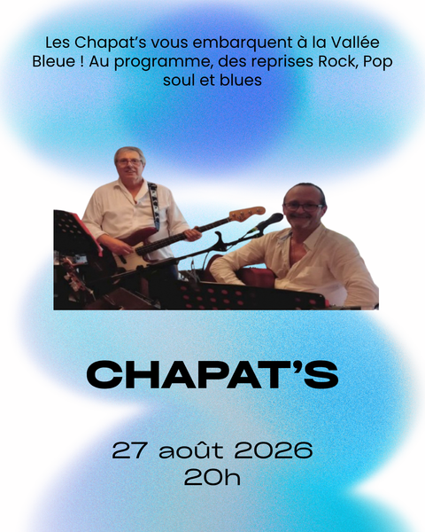 Concert : Chapat's, à la Vallée Bleue