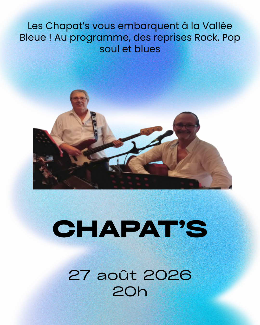 Concert : Chapat's, à la Vallée Bleue