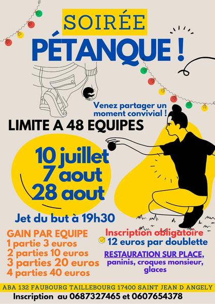 Soirée pétanque