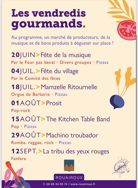 Les Vendredis Gourmands 2024_Rouairoux