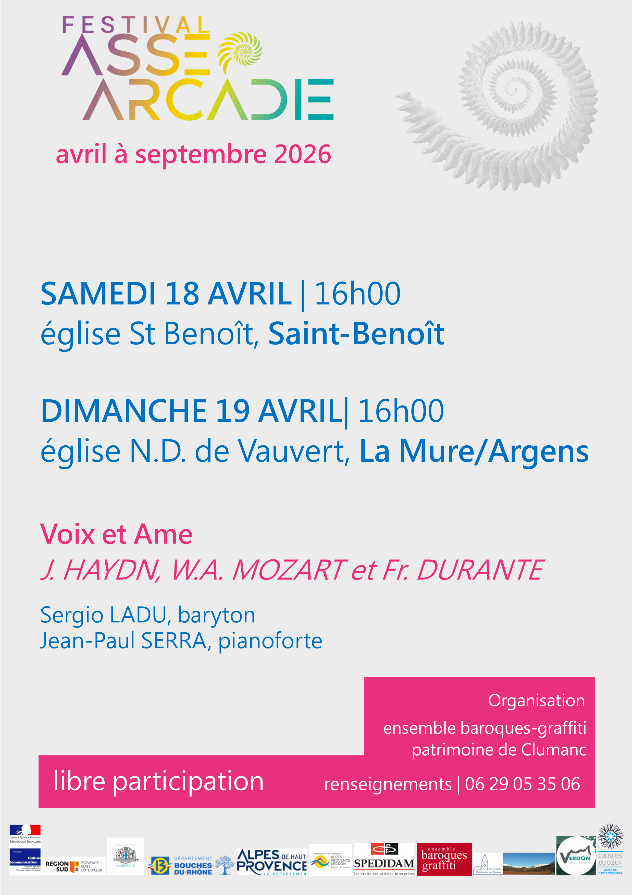 Festival Asse Arcadie - Voix et Ame