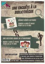 Une enquête à la bibliothèque de Crémieu : séance de lecture_Balcons du Dauphiné