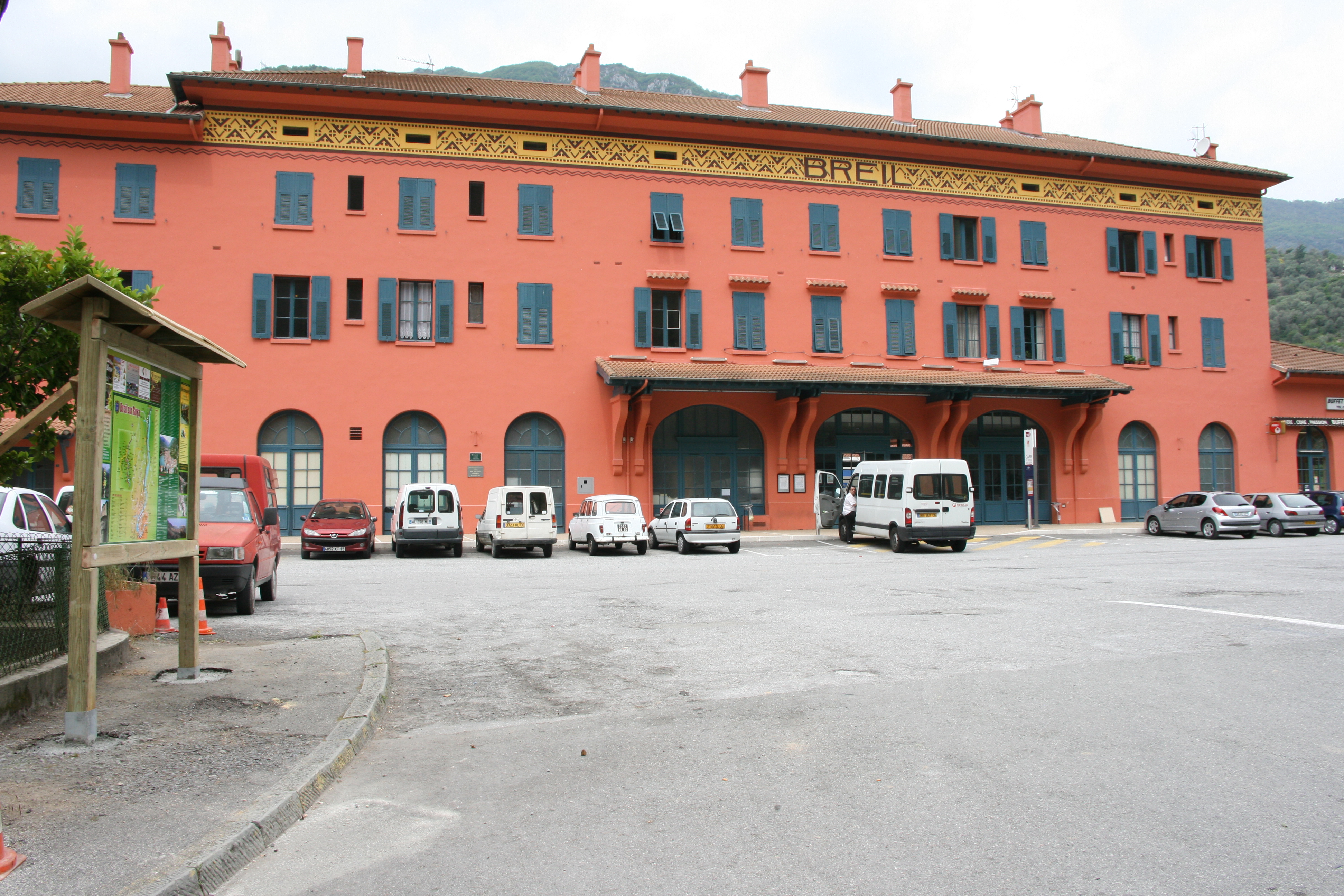 Internationale train station Breil sur Roya Menton Riviera