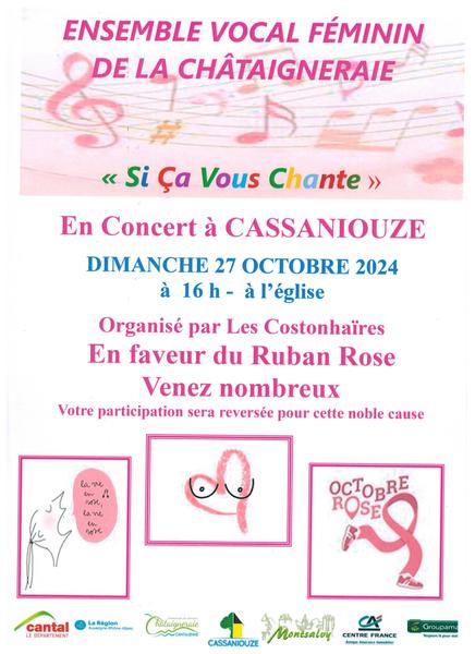 Concert au profit d'Octobre rose