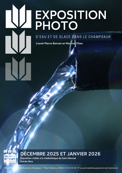Exposition 'D'eau et de glace dans le Champsaur'_Saint-Bonnet-en-Champsaur - © Lionel-Pierre Bonnet et Martine Viton