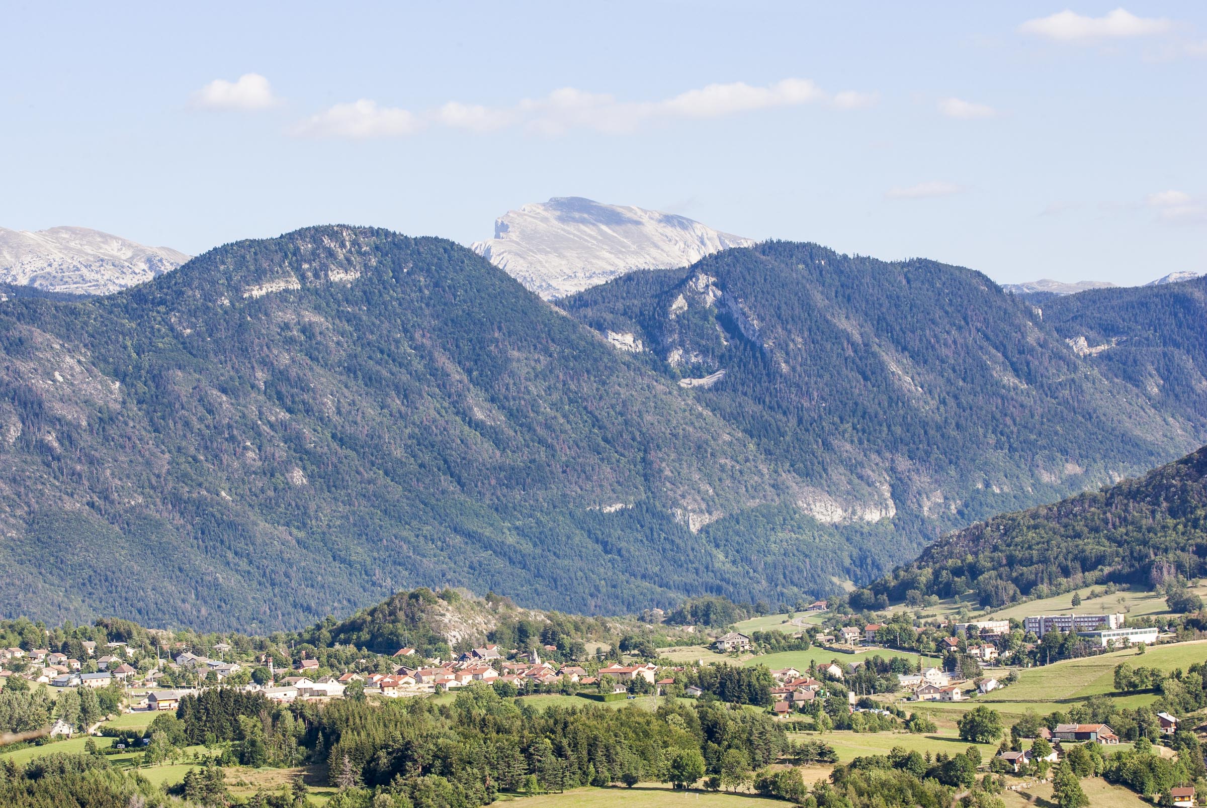 Vue de la Chapelle-en-Vercors depuis Revoulat