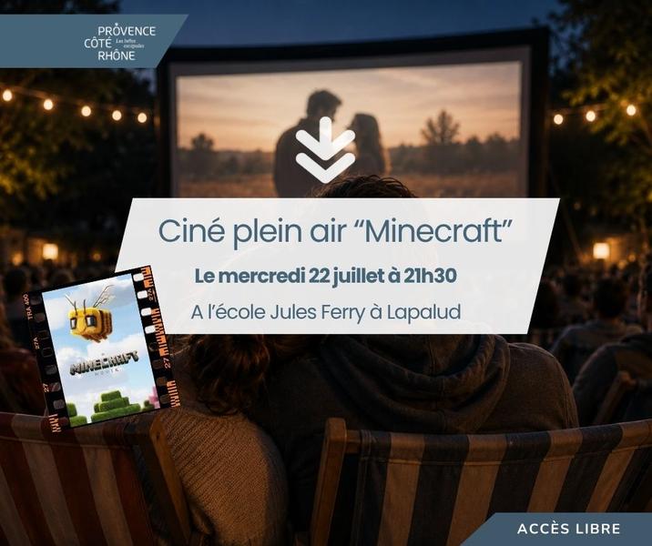 Cinéma de plein air gratuit " Minecraft "_Lapalud