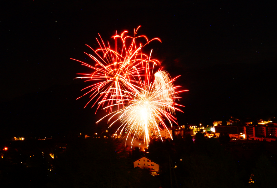 Fireworks on 24th December_La Toussuire