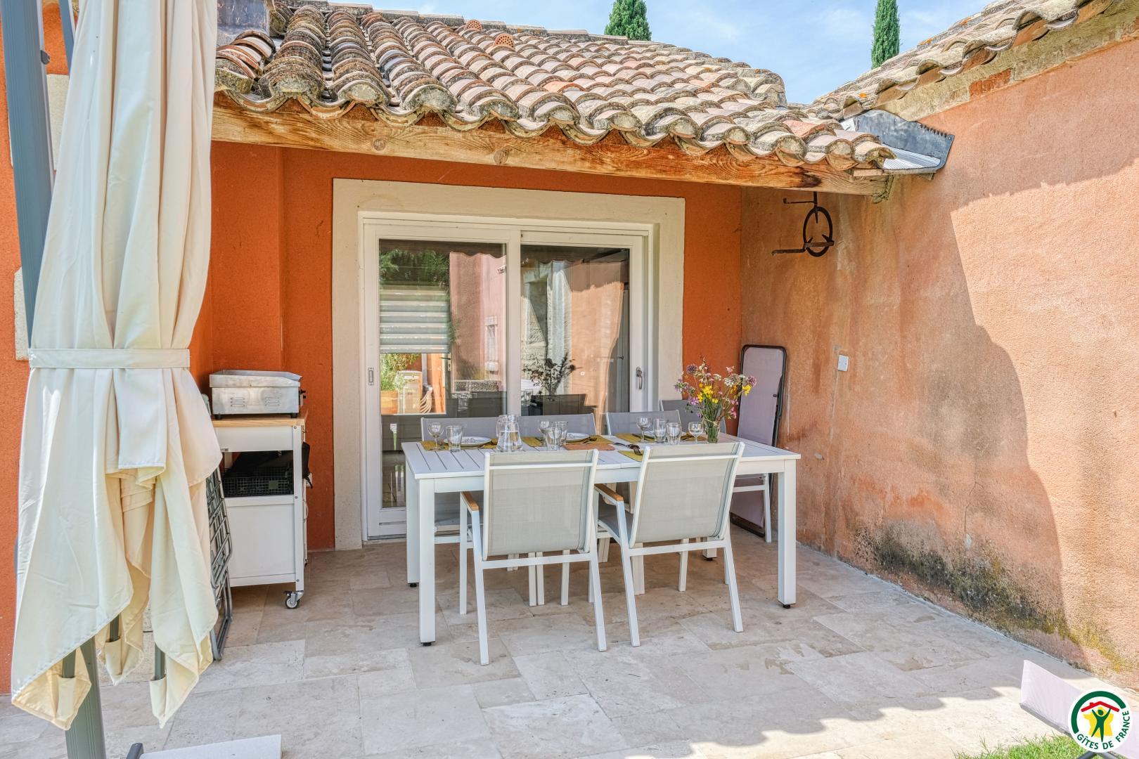 Terrasse du gîte.