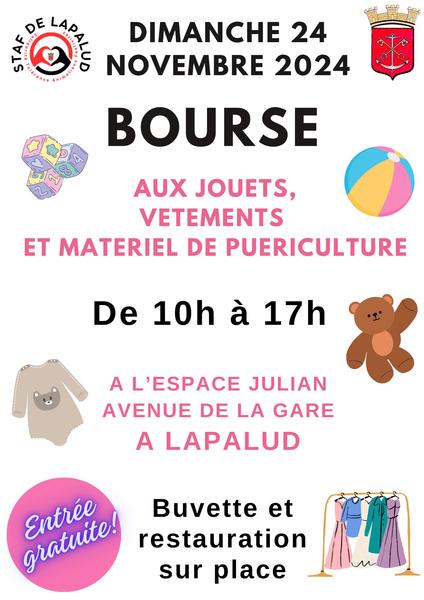 Bourse aux jouets, vêtements et matériel de puériculture>