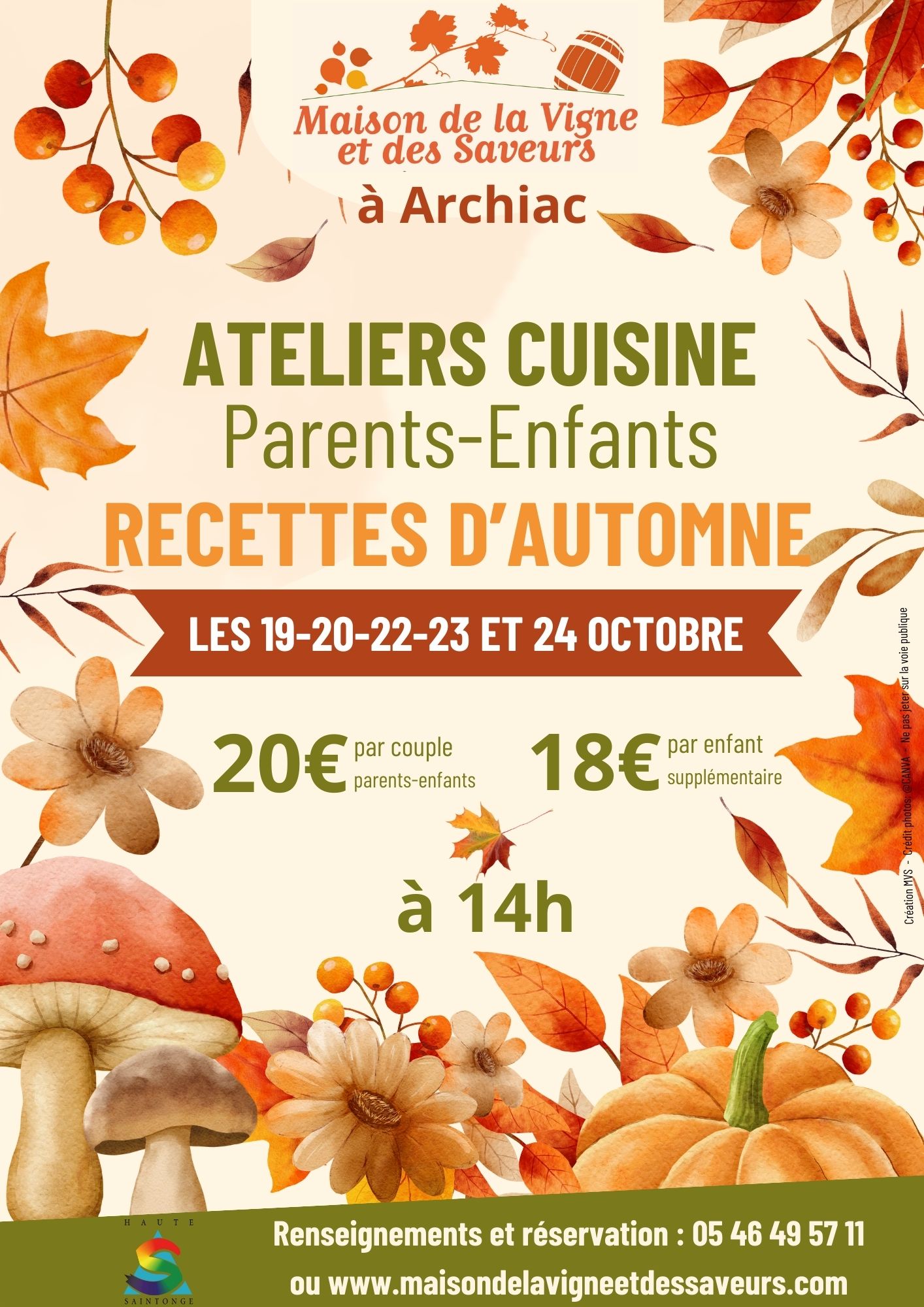 Atelier cuisine "Recettes d'automne" duo parents-enfants