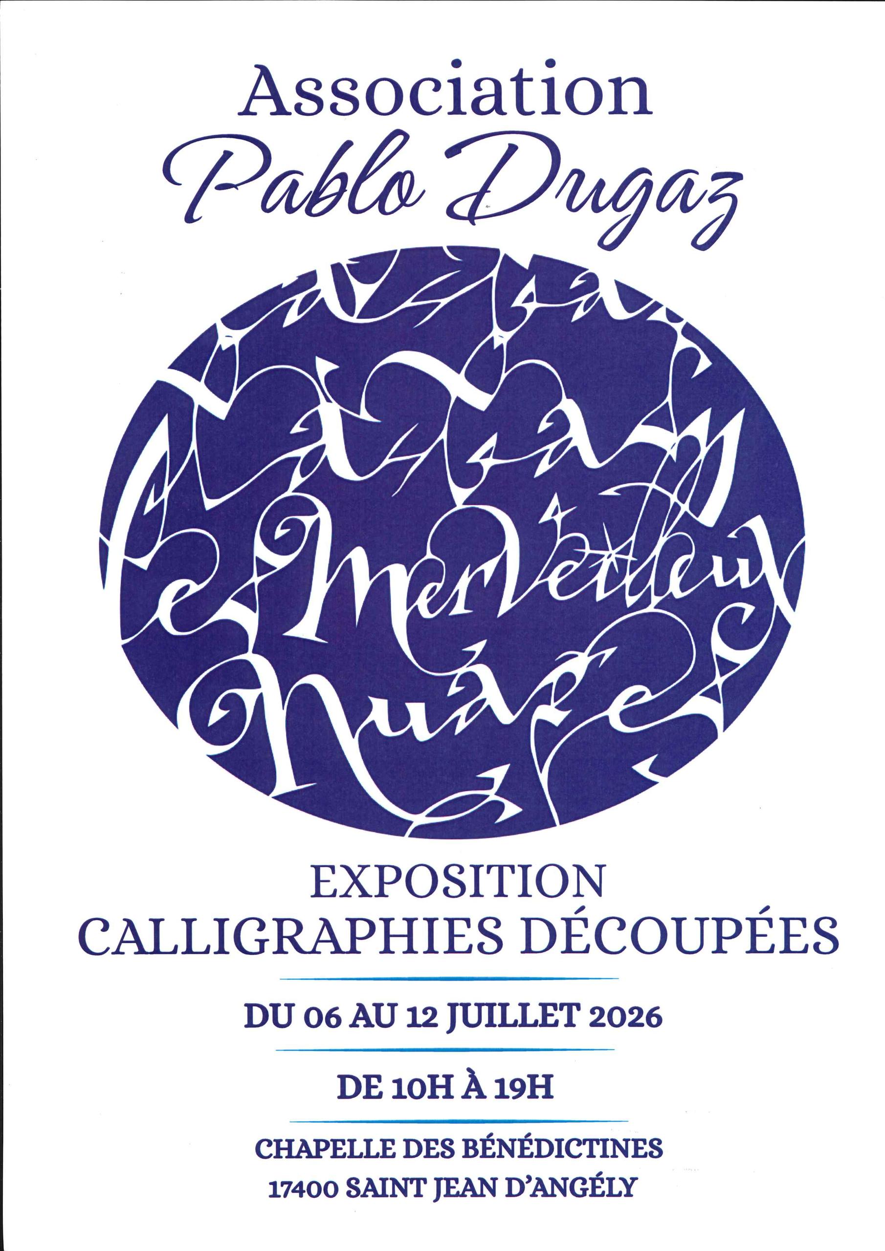 Exposition - Calligraphies découpées