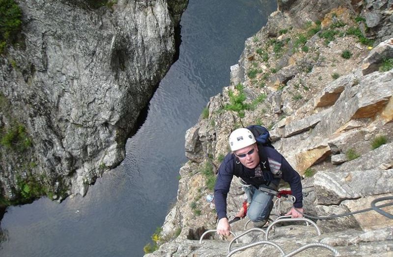 Via ferrata du pont du Diable avec la Base canyon de la Besorgues