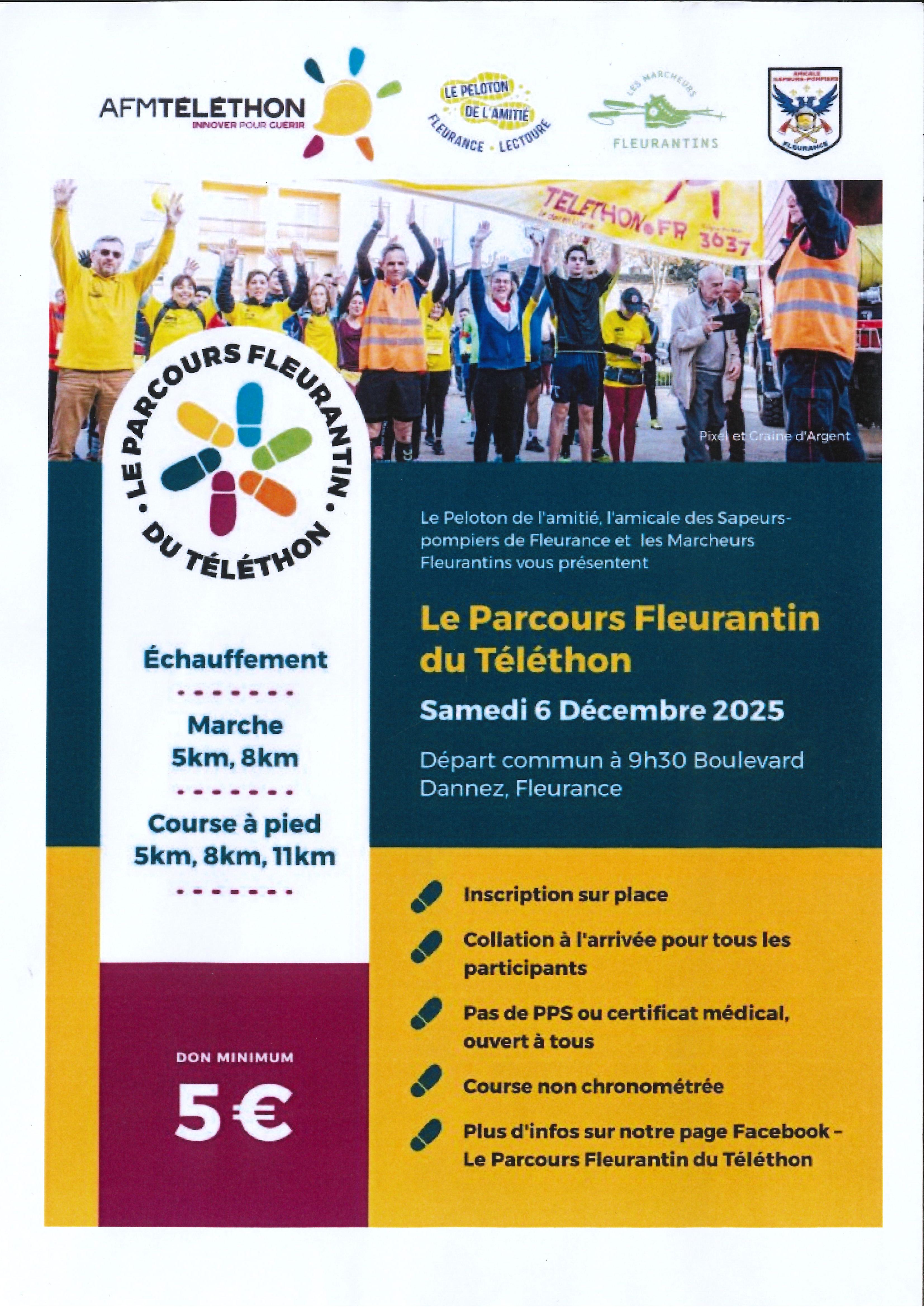 Parcours fleurantin du téléthon_Fleurance