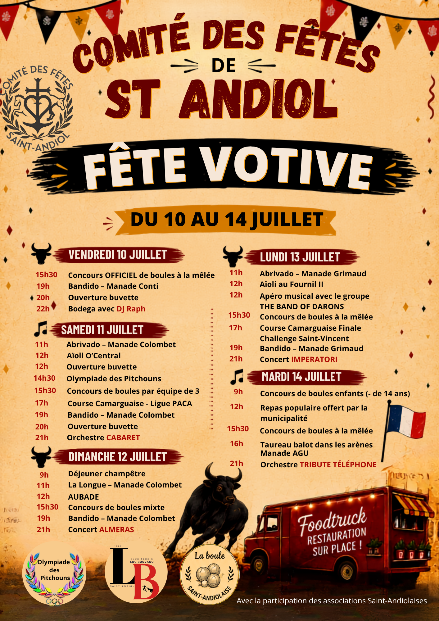 Fête Votive de St Andiol : 5 jours de fête non-stop !