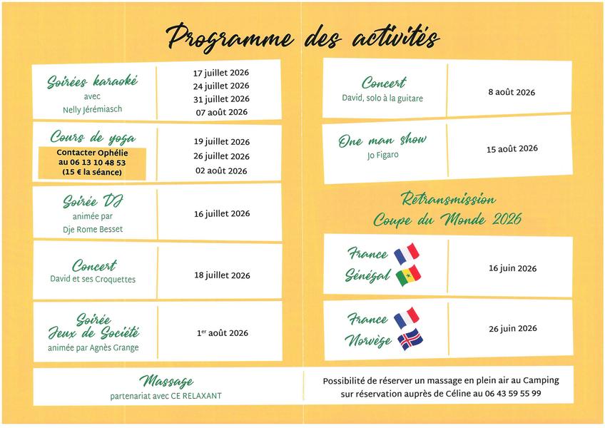 Soirées karaoké au camping lArdecho_Saint-Lager-Bressac