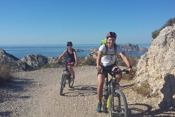 Sortie guidée en vtt électrique dans les Calanques