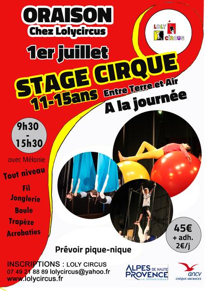 Découverte du cirque 11-15 ans