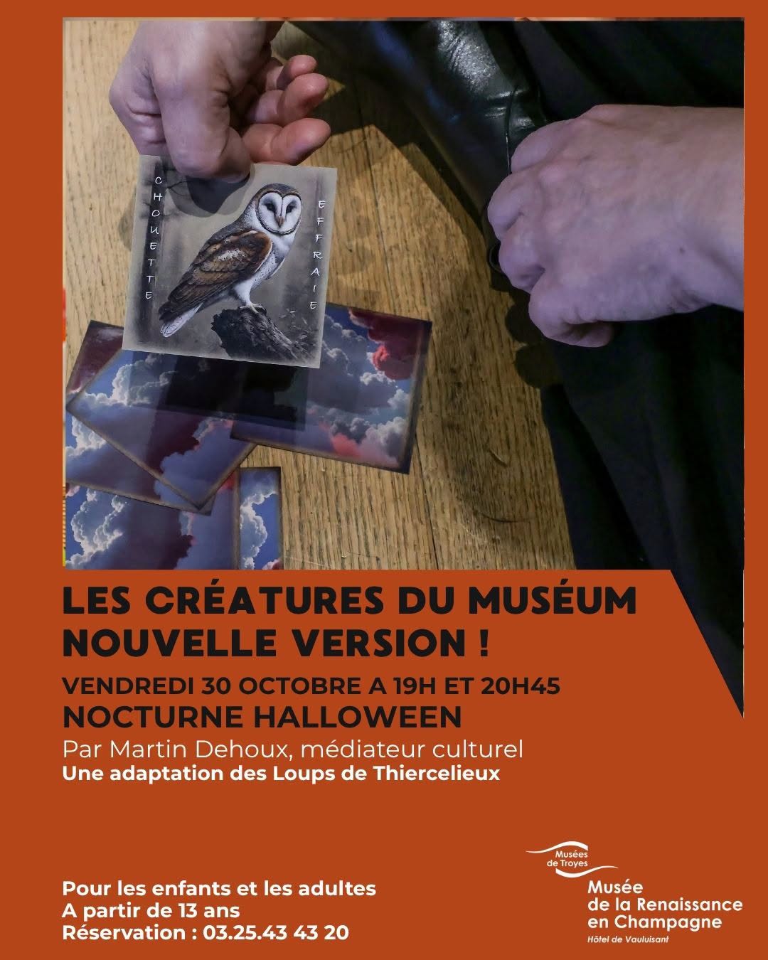 Nocturne Halloween : Les créatures du muséum Nouvelle version !