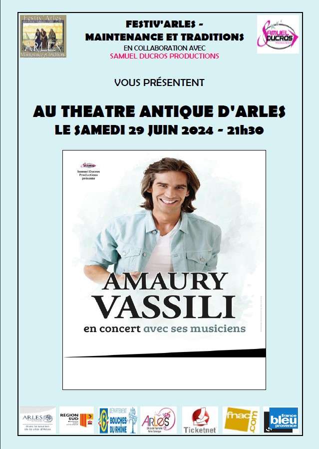 Amaury Vassili au théâtre antique null France null null null null