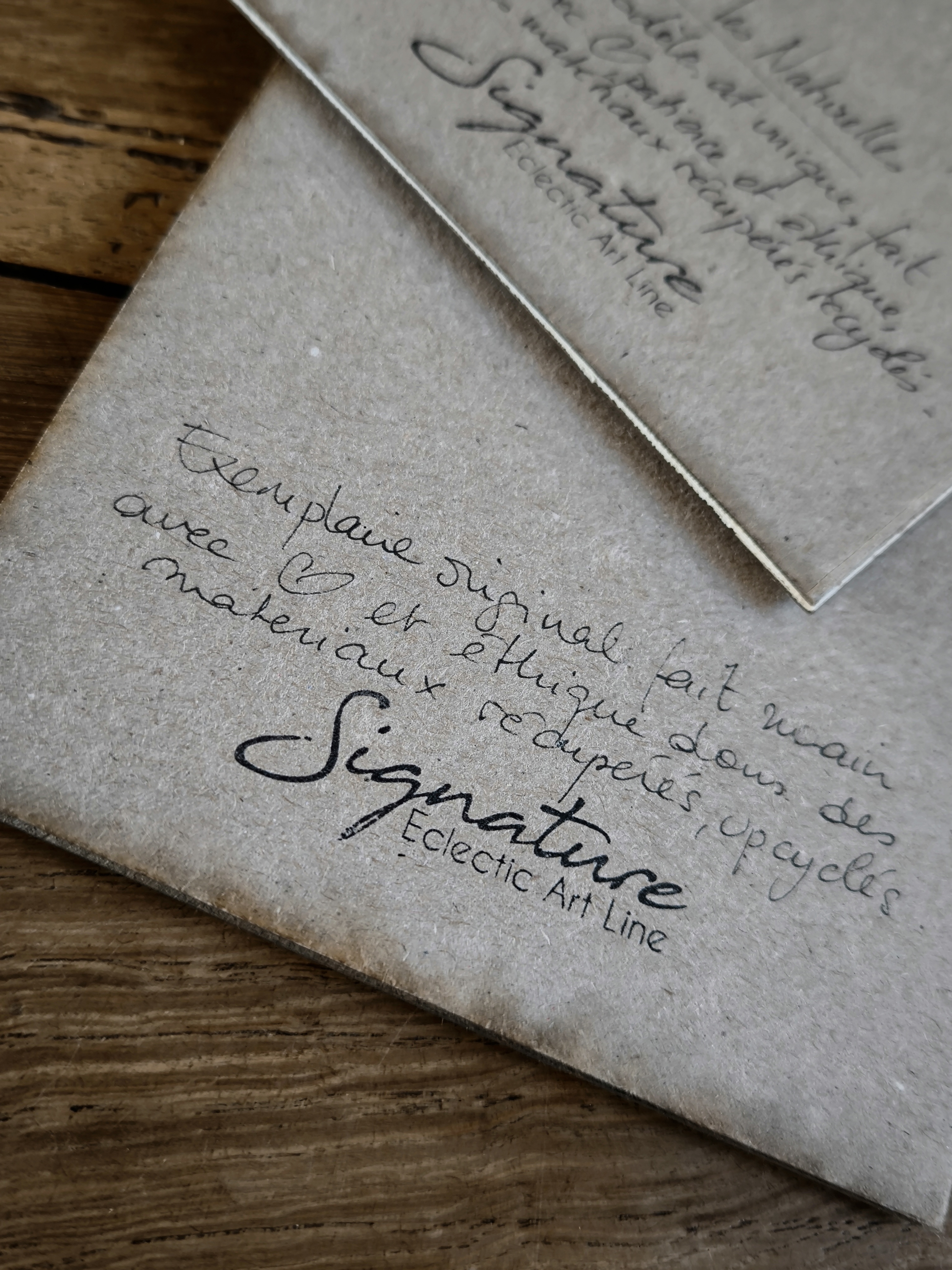 Atelier d'art et de recyclage - Signatureartline