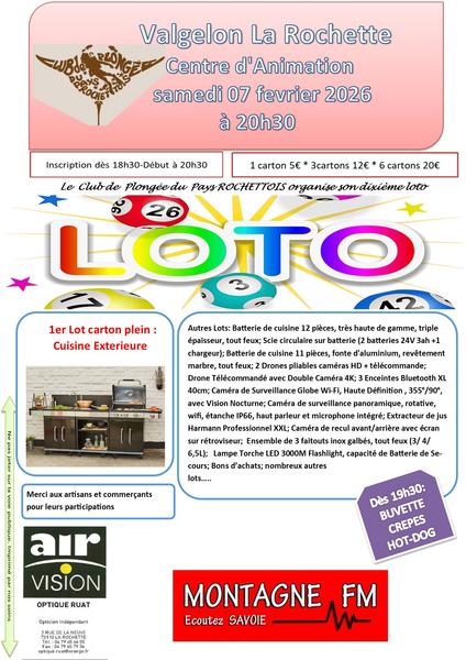 Loto du club de plongée CPPR