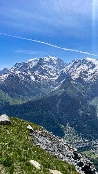 Le Mont-Blanc vu depuis le Mont-Joly
