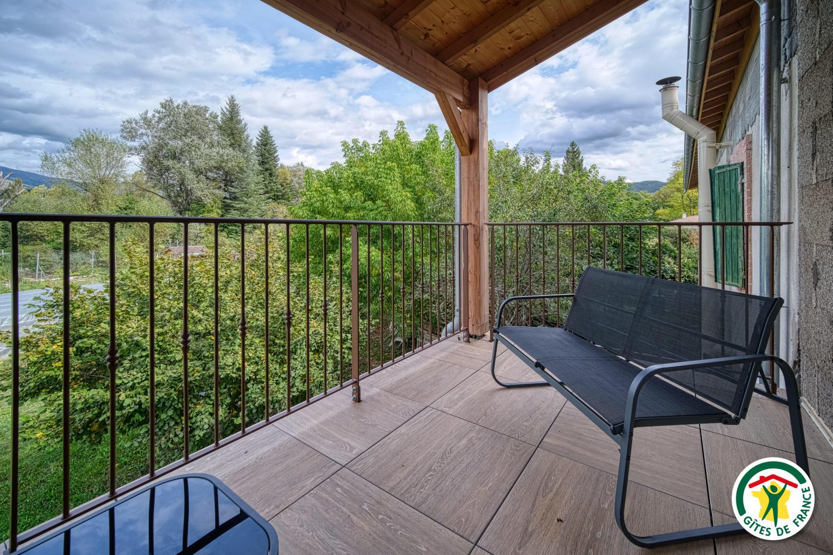 La terrasse de la chambre