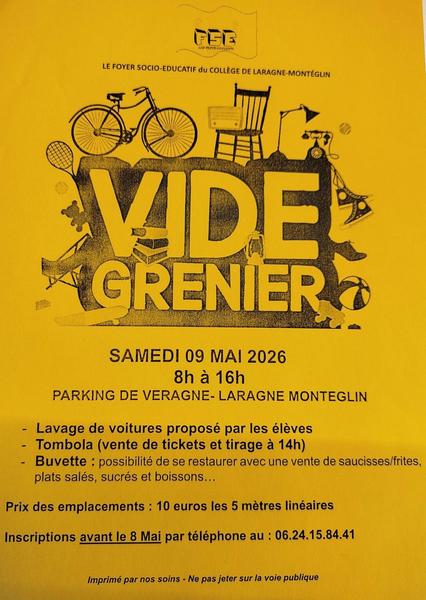 Vide greniers du FSE du Collège