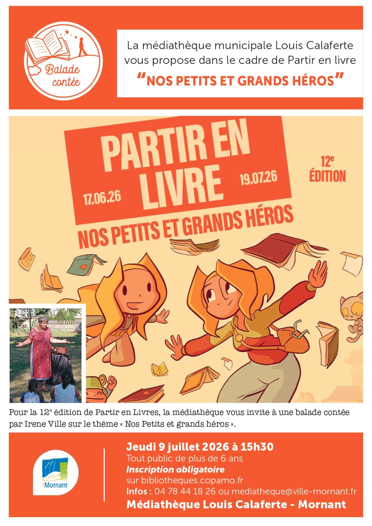 Balade contée : Partir en Livre_MédiathèqueLouisCalaferte_MORNANT