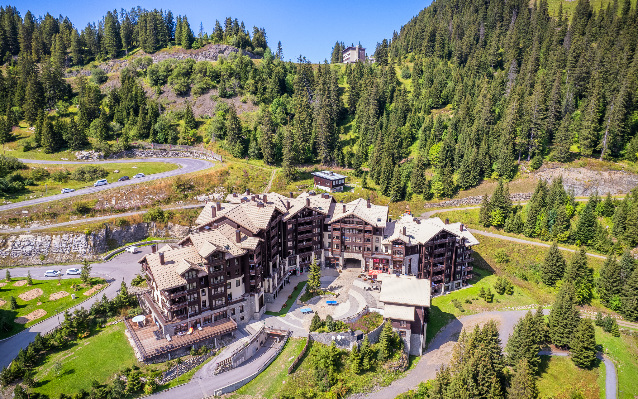 View of the residence from above