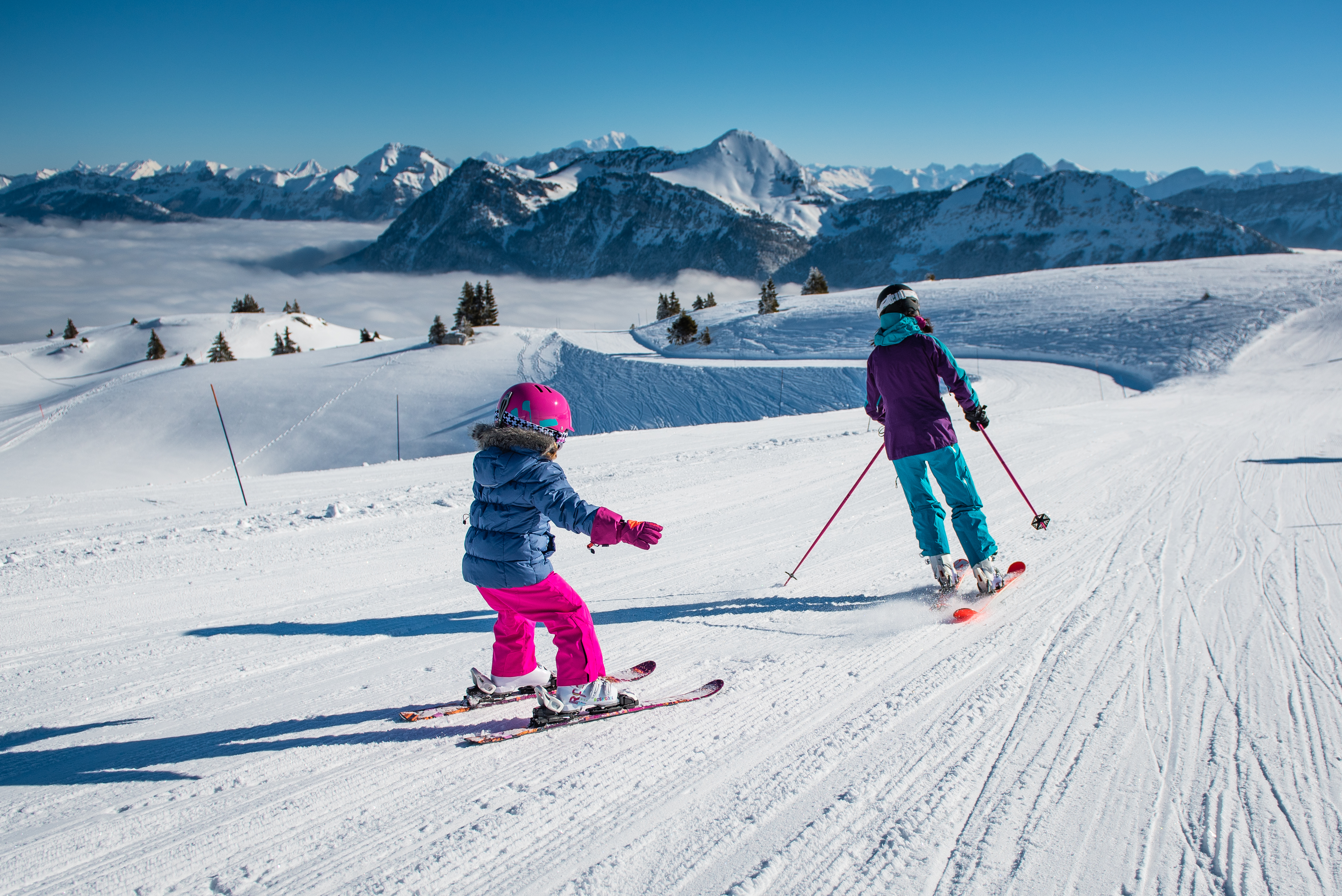 Ski alpin famille 2018 AM 1400 HD -® Les Aillons-Margeriaz - Peign+®e Verticale - T. Nalet (8)